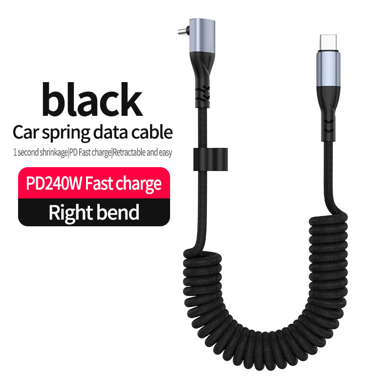 Coiled Usb Cable - 240W USB C to USB C