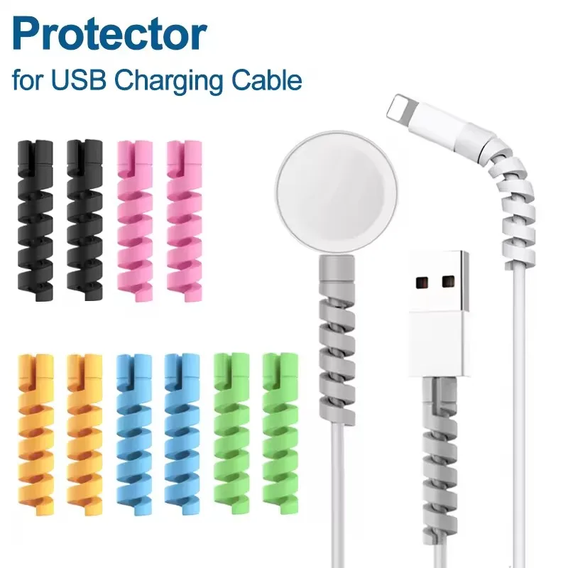 Coiled Usb Cable - USB 케이블 보호기 충전 케이블 나선형