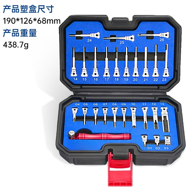 Aviator Connector Kit - 27피스 자동차 하네스 핀 제거 키트,