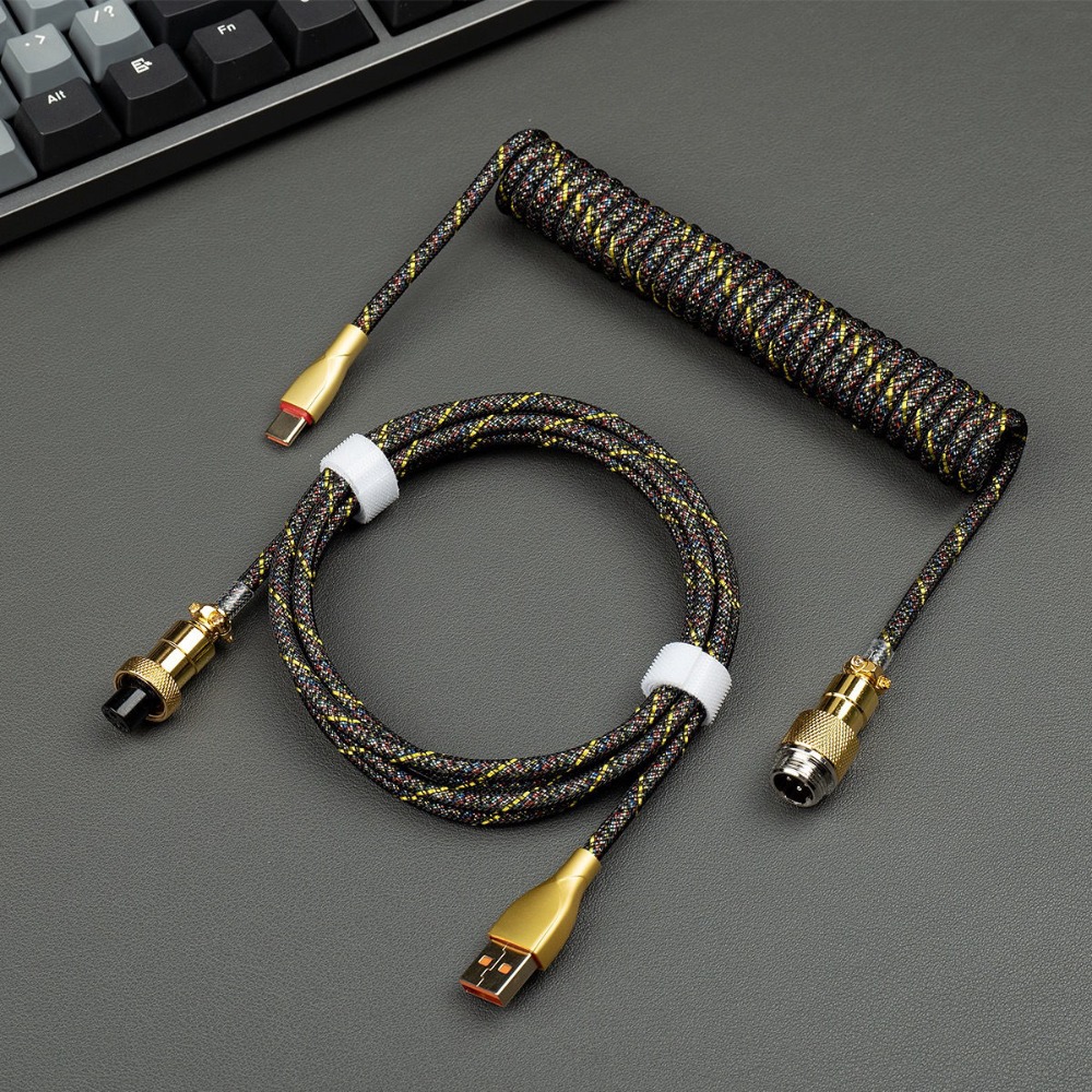 Gaming Keyboard Magnetic Switches - 금도금된 에비에이터 케이블 USB C-타입A 스프링