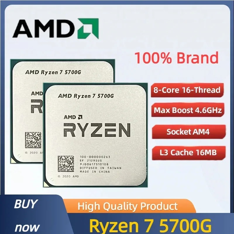100% 새 제품 AMD Ryzen 7 5700G CP - Amd Cpu Ryzen 7 리뷰 및 가격