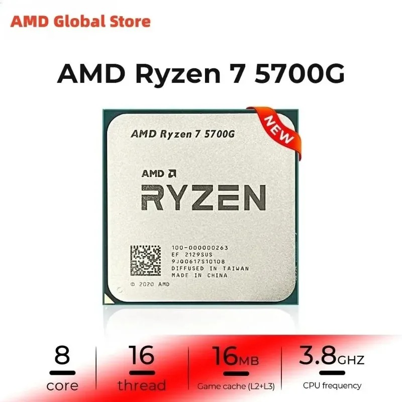 100% 새 제품 AMD Ryzen 7 5700G CP - Amd Cpu Ryzen 7 리뷰 및 가격