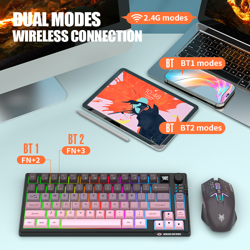 듀얼 모드 2.4G 블루투스 무선 게이밍 키보드 마우스 - Gaming Keyboard And Mouse For Xbox 리뷰 및 가격