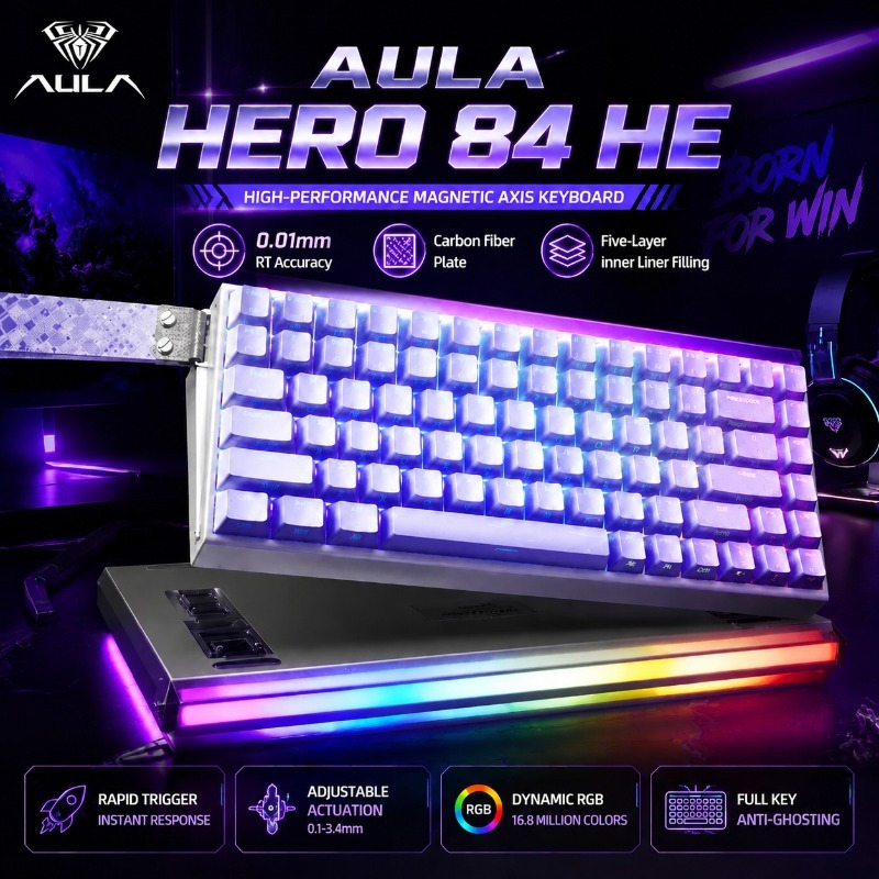 AULA HERO84 마그네틱 게이밍 기계식 키보드 래 - Gaming Keyboard Hall Effect 리뷰 및 가격
