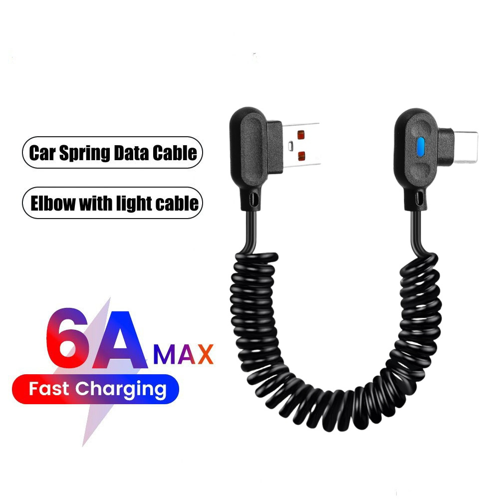 90 °   앵글 엘보 USB 타입-C 고속 충전 스프 - Coiled Usb Cable 리뷰 및 가격