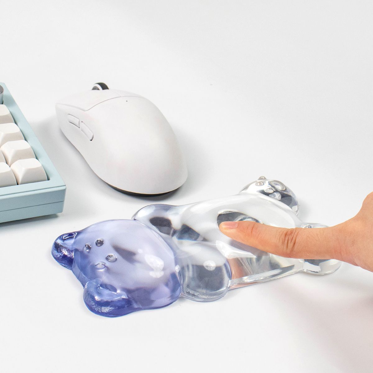귀여운 곰 모양 손목 받침대 투명 젤 마우스 손목 패드 - Gaming Keyboard No Number Pad 리뷰 및 가격