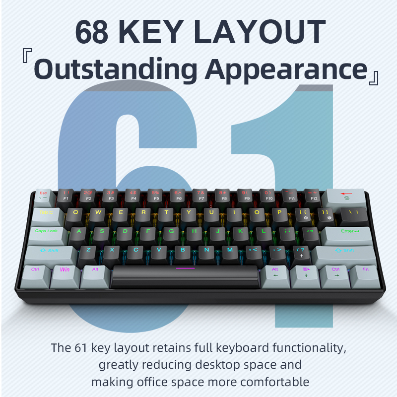 APAYADO K61 미니 기계식 키보드, 유선, 61 - Gaming Keyboard And Mouse For Xbox 리뷰 및 가격
