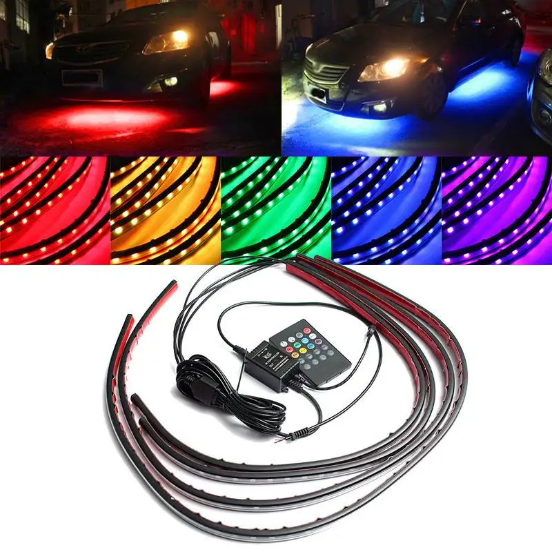 4x 방수 RGB 5050 SMD 유연한 LED 스트립 - Rgb Underglow Strip 리뷰 및 가격