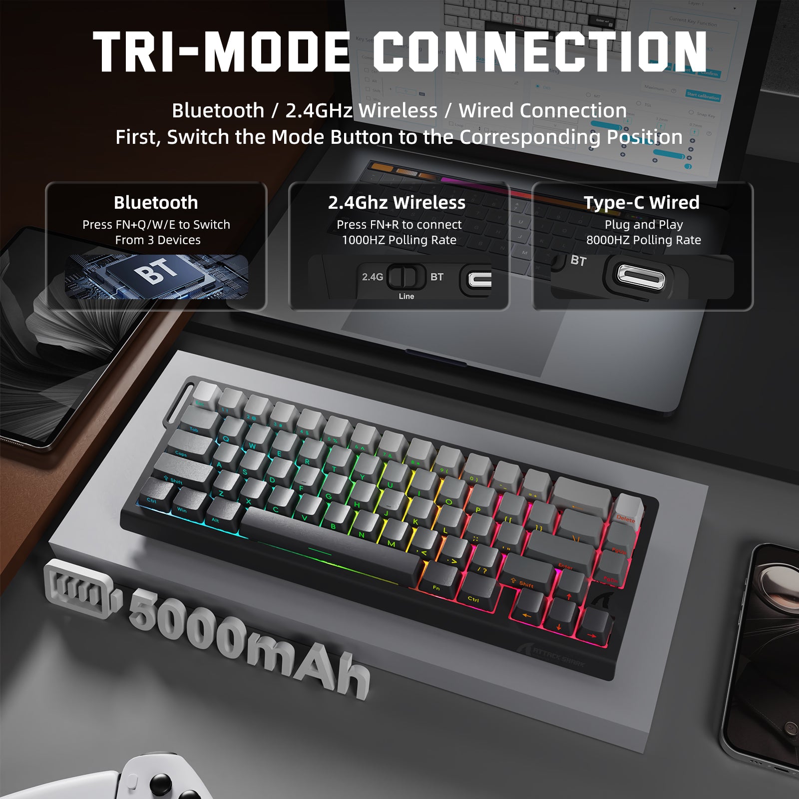 ATTACK SHARK X68 PRO X68PRO HE - Gaming Keyboard Magnetic Switches 리뷰 및 가격