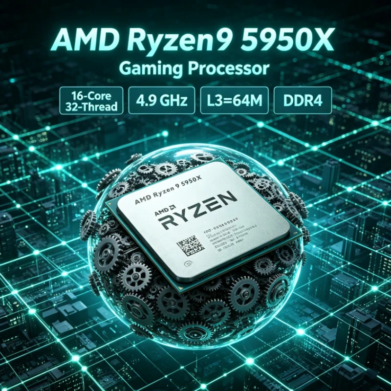 AMD 라이젠 9 5950X DDR4 게이밍 CPU ( - Amd Cpu Ryzen 9 리뷰 및 가격