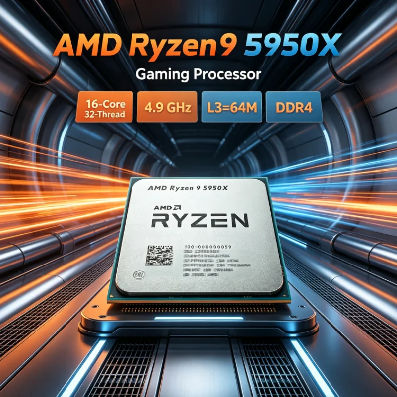 AMD 라이젠 9 5950X DDR4 게이밍 CPU ( - Amd Cpu Ryzen 9 리뷰 및 가격