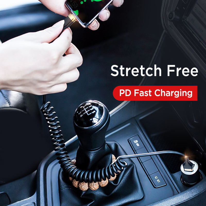 차량용 90도 코일형 USB C 케이블, 접이식 직각  - Coiled Usb Cable 리뷰 및 가격