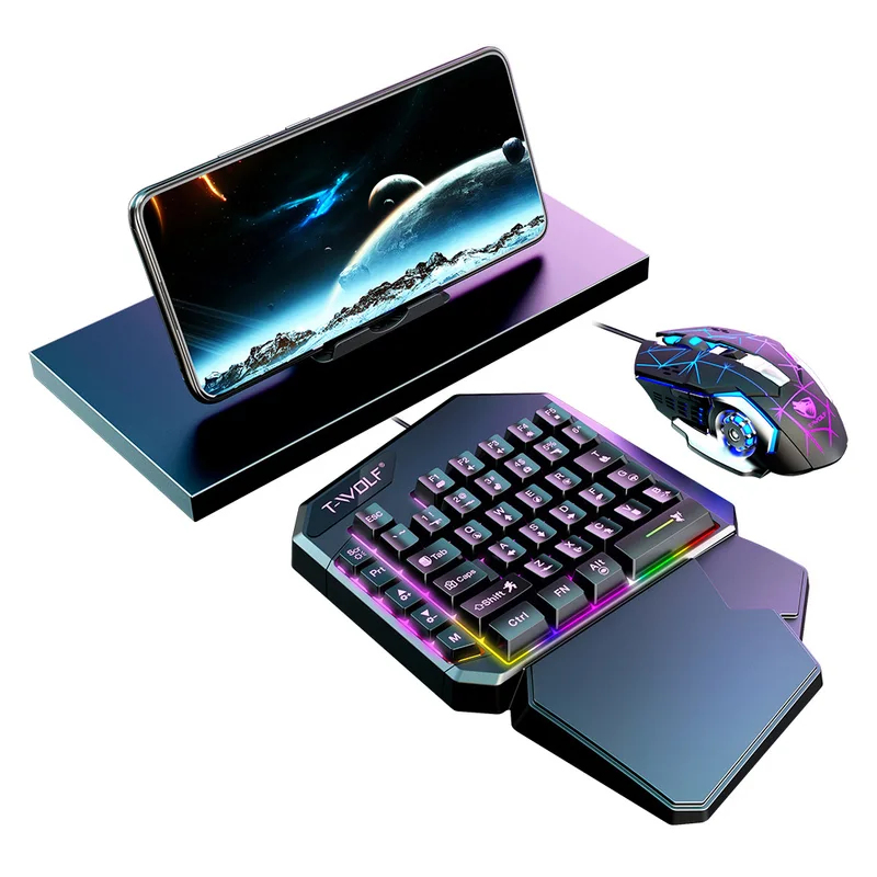 5 in 1 세트 35키 한손 미니 게이밍 키보드 US - Gaming Keyboard 1 Hand 리뷰 및 가격