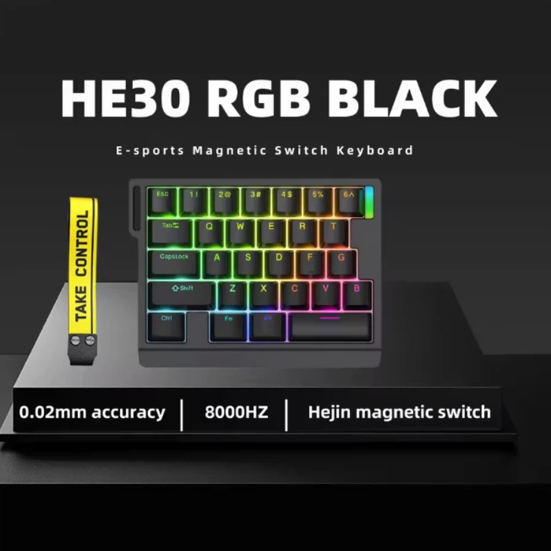 HE30 한 손 자석축 게이밍 키보드 조절 가능한 감도 - Gaming Keyboard Not Typing 리뷰 및 가격