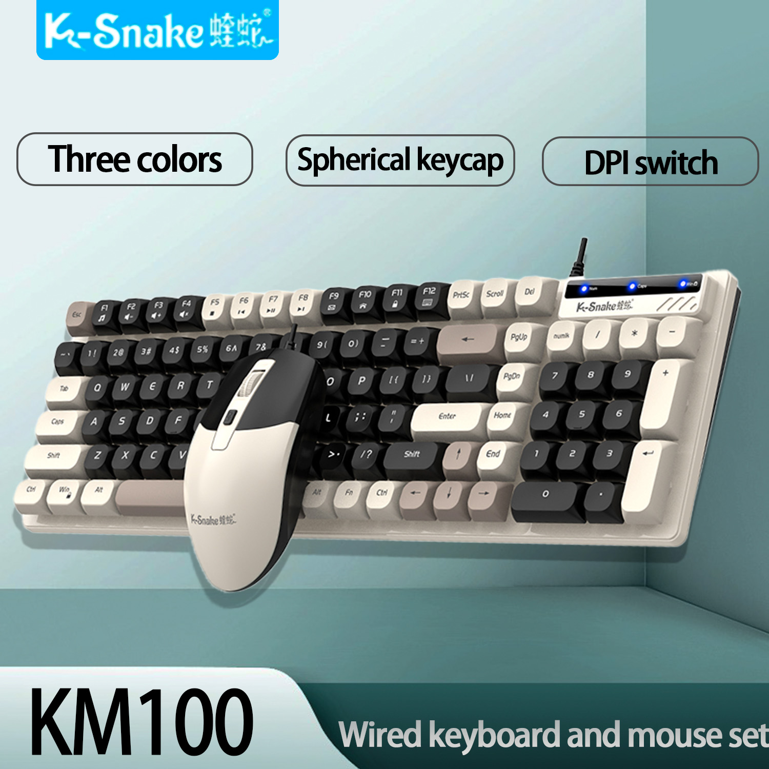 K-Snake KM100 유선 패션 키보드 마우스 세트 - Gaming Keyboard And Mouse For Xbox 리뷰 및 가격