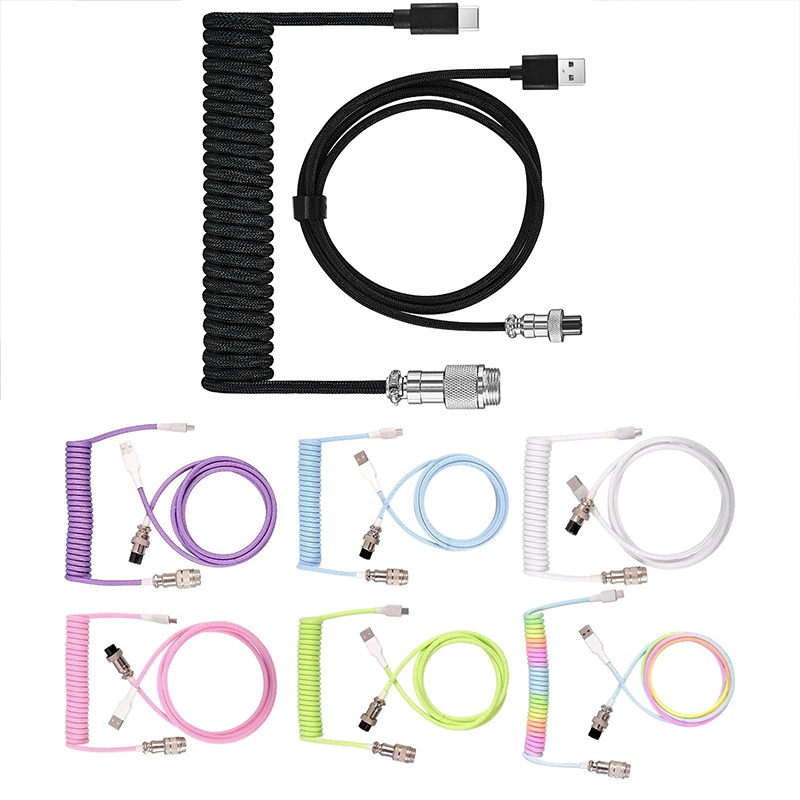 USB 타입 C 기계식 키보드 코일 케이블 하드웨어 링 - Coiled Usb Cable 리뷰 및 가격