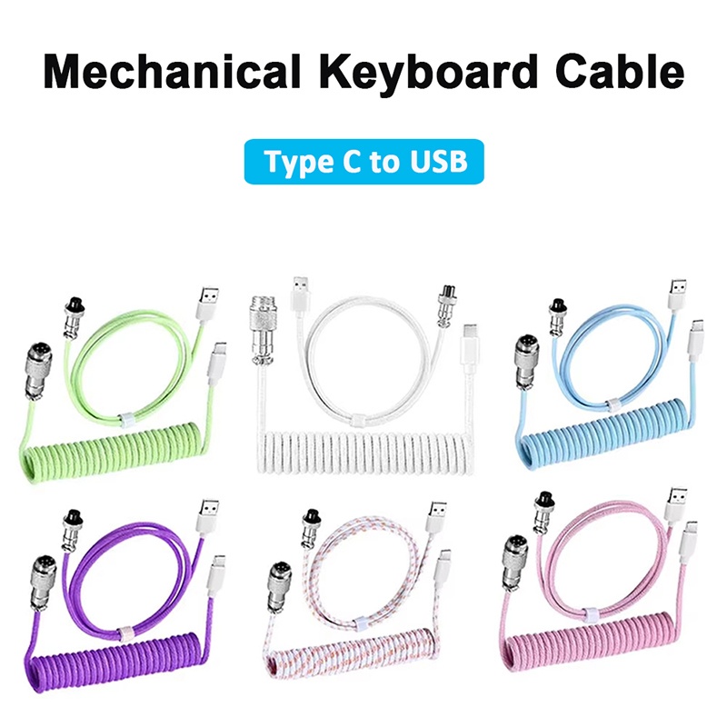 USB 타입 C 기계식 키보드 코일 케이블 하드웨어 링 - Coiled Usb Cable 리뷰 및 가격