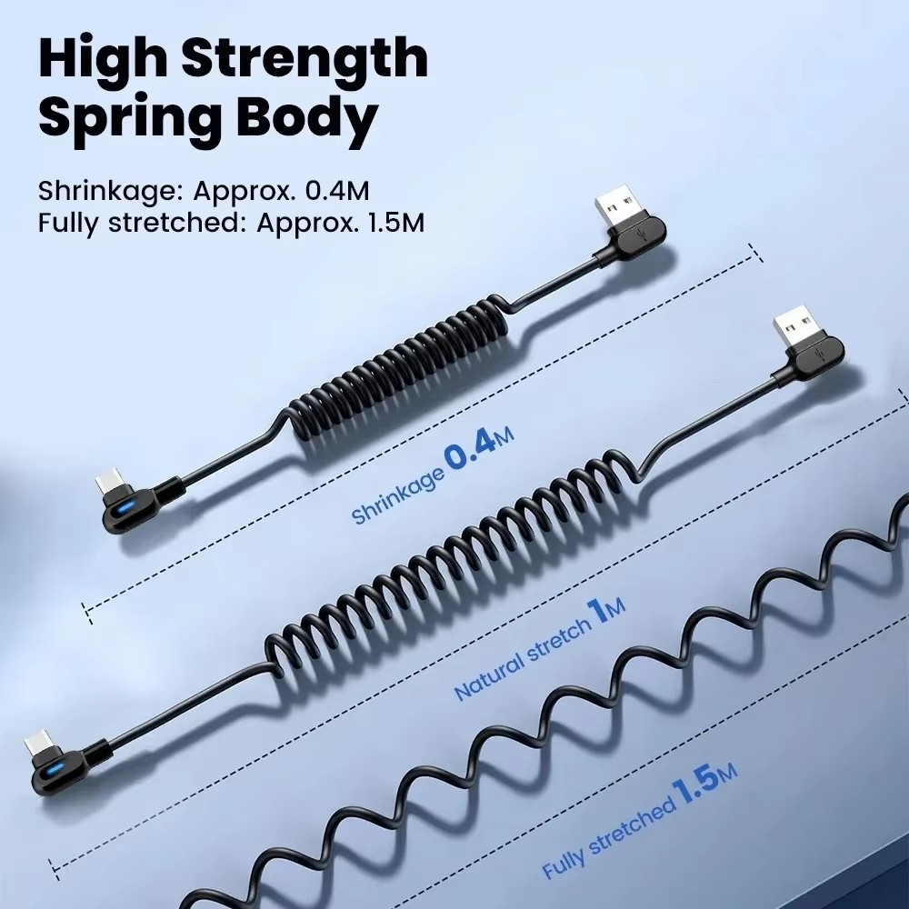 120W 6A 고속 충전 코일형 USB C 케이블 타입 - Coiled Usb Cable 리뷰 및 가격