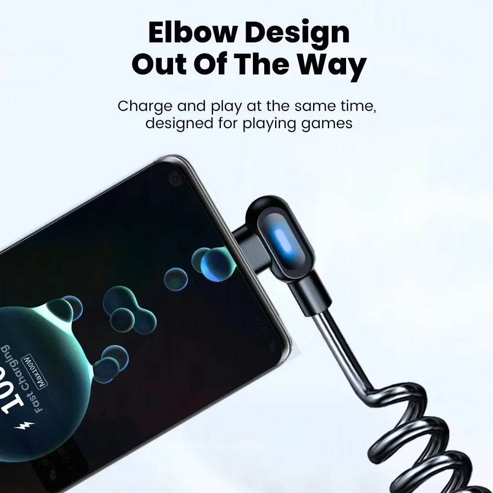 120W 6A 고속 충전 코일형 USB C 케이블 타입 - Coiled Usb Cable 리뷰 및 가격