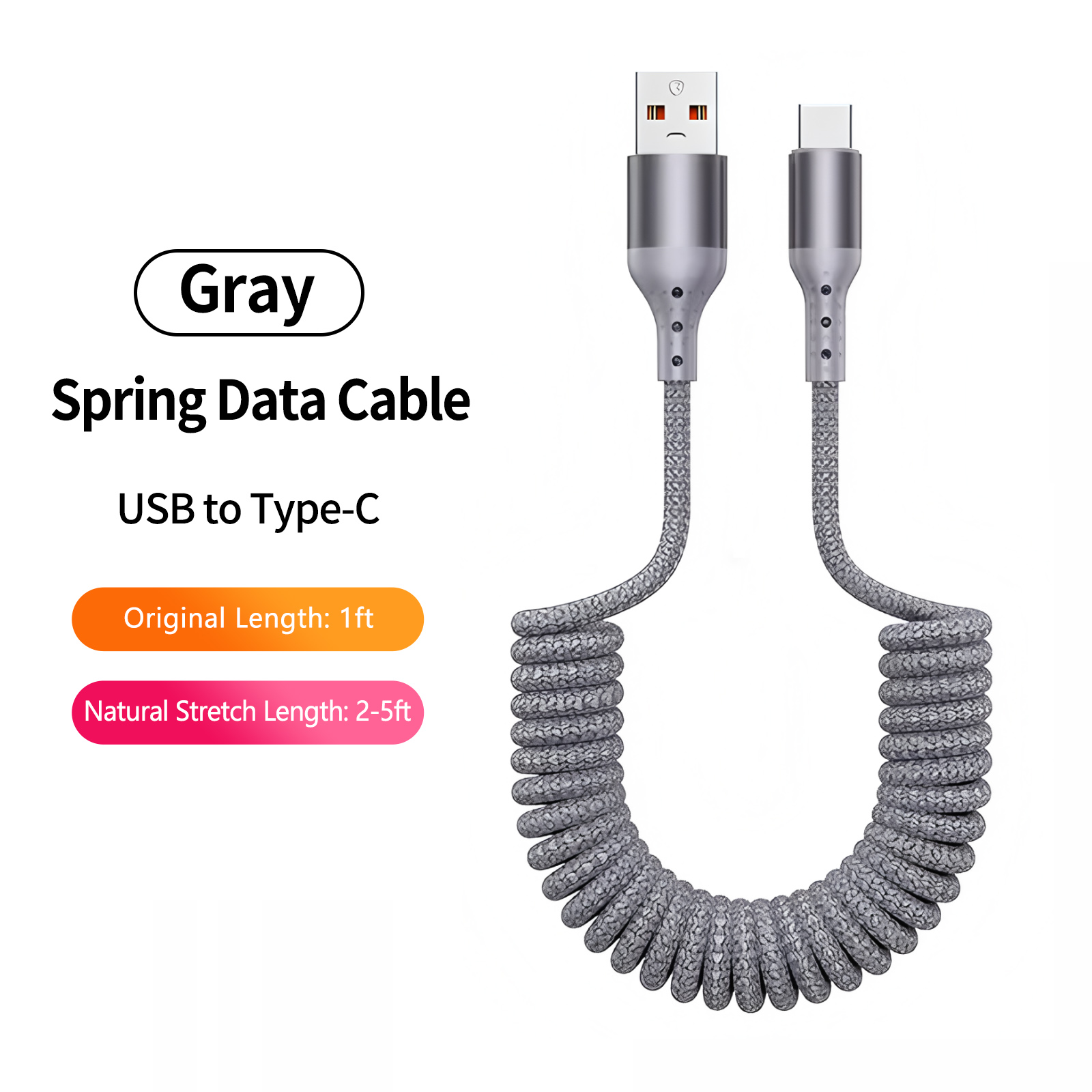 차량용 코일형 USB A to Type C 충전 케이블 - Coiled Usb Cable 리뷰 및 가격
